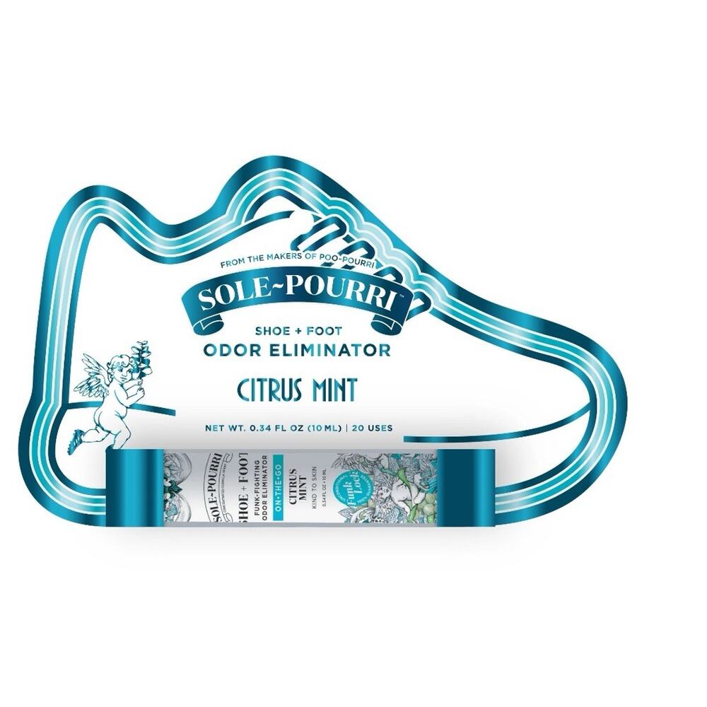 Pack 2 - Sole-Pourri Shoe Foot Odor Eliminator Citrus Mint